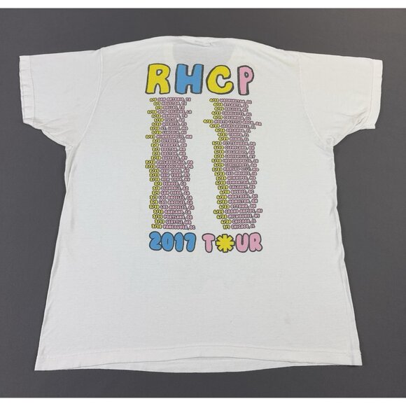 Red Hot Chilli Peppers 2017 Tour Concert Shirt Promo Large Band Tee Rare Art - Picture 2 of 12